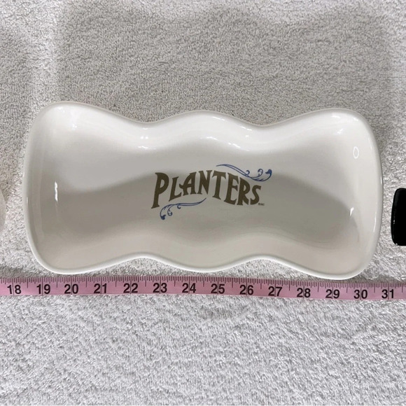 Vintage Planters Peanuts Serving Tray With Two Small  Bowls - Picture 12 of 14